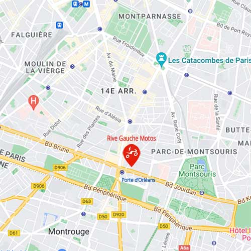 Lien à Google Maps Rive Gauche Motos