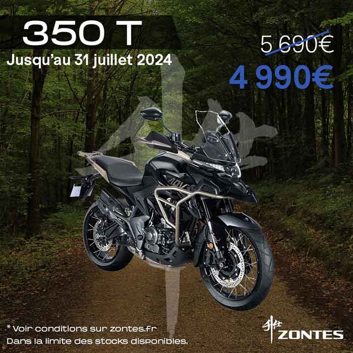 Zontes Promotion 350T Juillet 2024