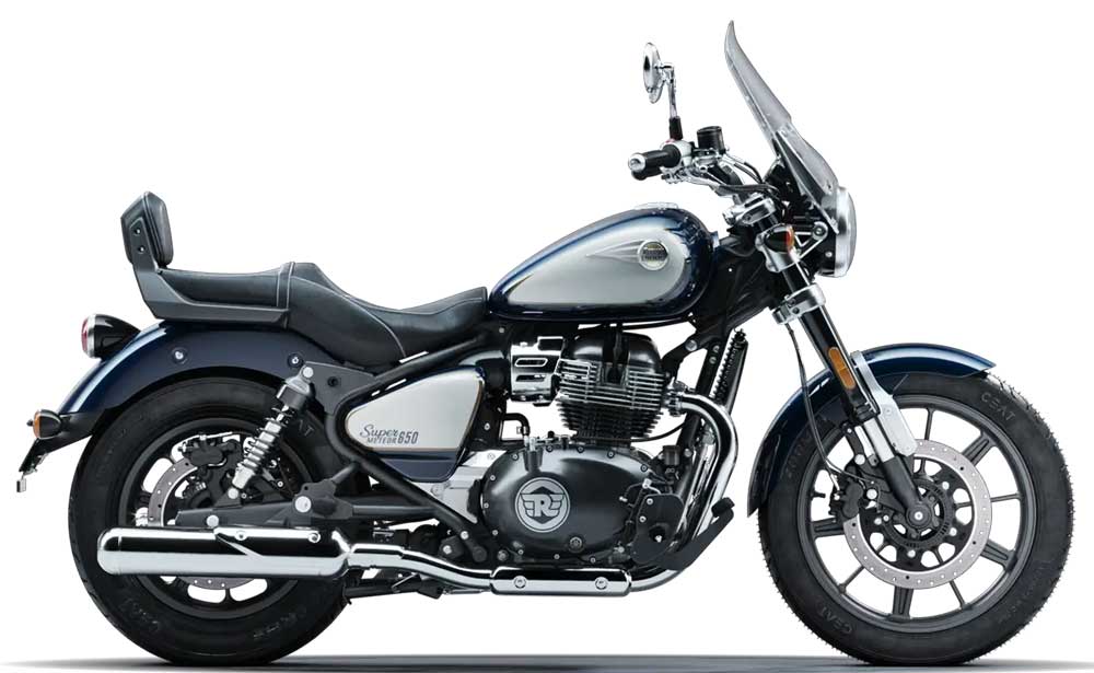 Royal Enfield 650 Super Meteor Celestial Blue-profile