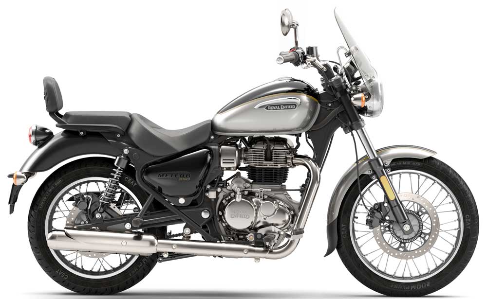 Royal Enfield 350 Meteor Aurora Black profile