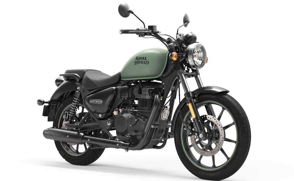 Royal Enfield 350 Meteor Fireball Green droite