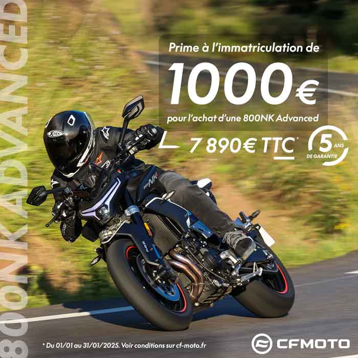 CFMoto Promotion Janvier 2025 800 NK Advanced TC