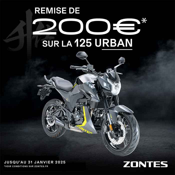 Zontes Promotion Janvier 2025 125 URBAN