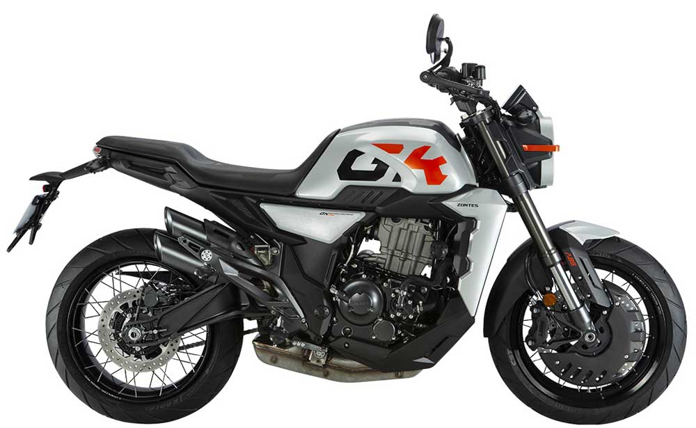 Zontes 350 GK gris orange profil