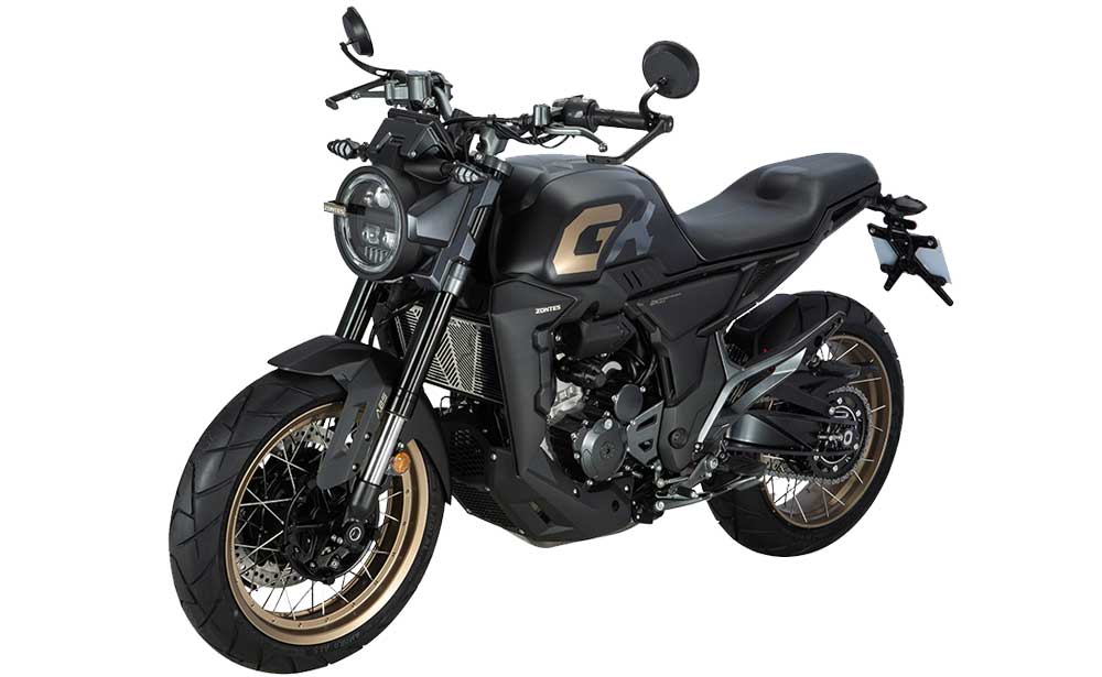 Zontes 350 GK noir or gauche