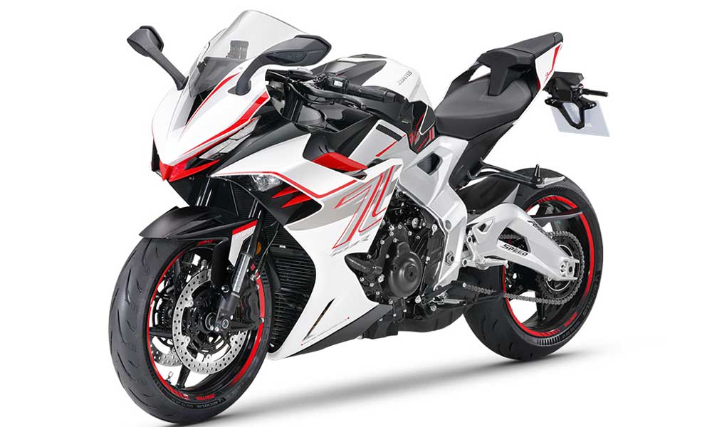 Zontes 703 RR blanc rouge gauche
