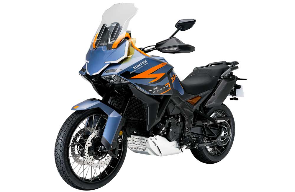 Zontes 703 F Adventure bleu orange gauche