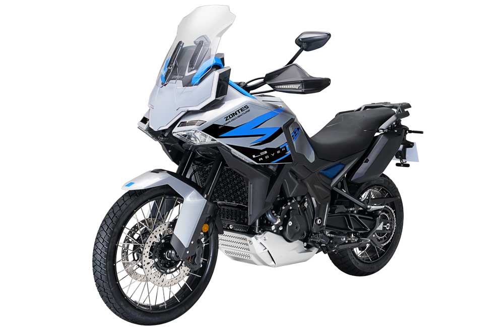 Zontes 703 F Adventure gris bleu gauche