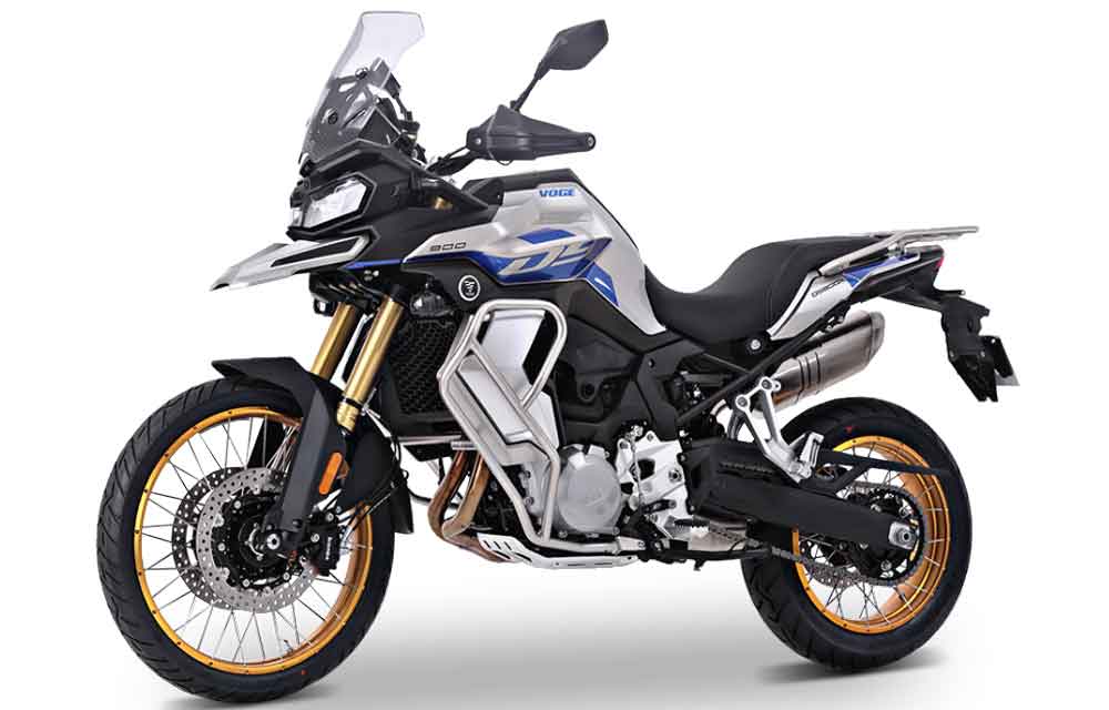 Voge Trail DS900X bleu vue gauche