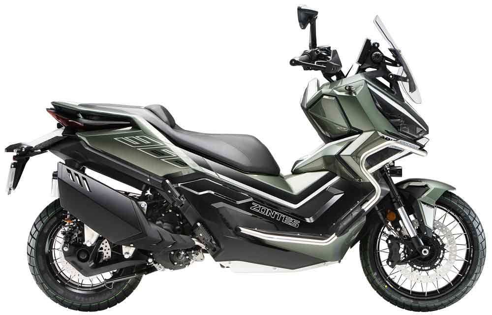 Zontes Scooter 368 G Vert profil