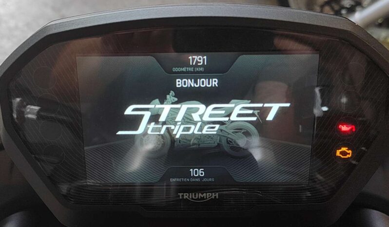 TRIUMPH 7650 STREET TRIPLE RS – Garantie 12/2025 complet