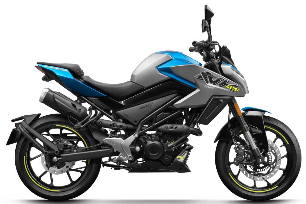 CFMoto 125NK bleu zéphyr profil