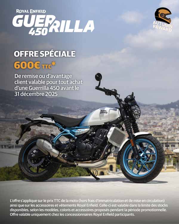 Royal Enfield promotion 450 Guerrilla