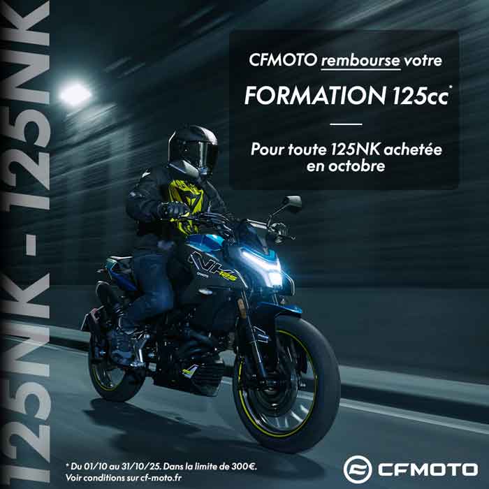 CFMoto 125 NK promotion Octobre 2025