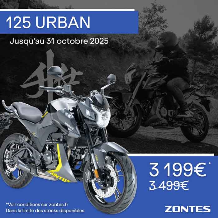 Zontes Promotion 125 Urban Octobre 2025