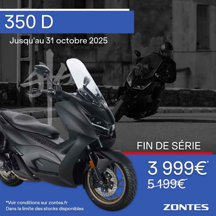 Zontes Promotion 350D Octobre 2025