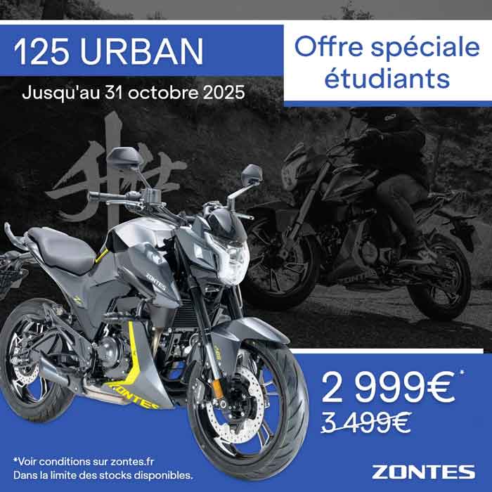 Zontes 125 Urban - promotion Octobre 2025