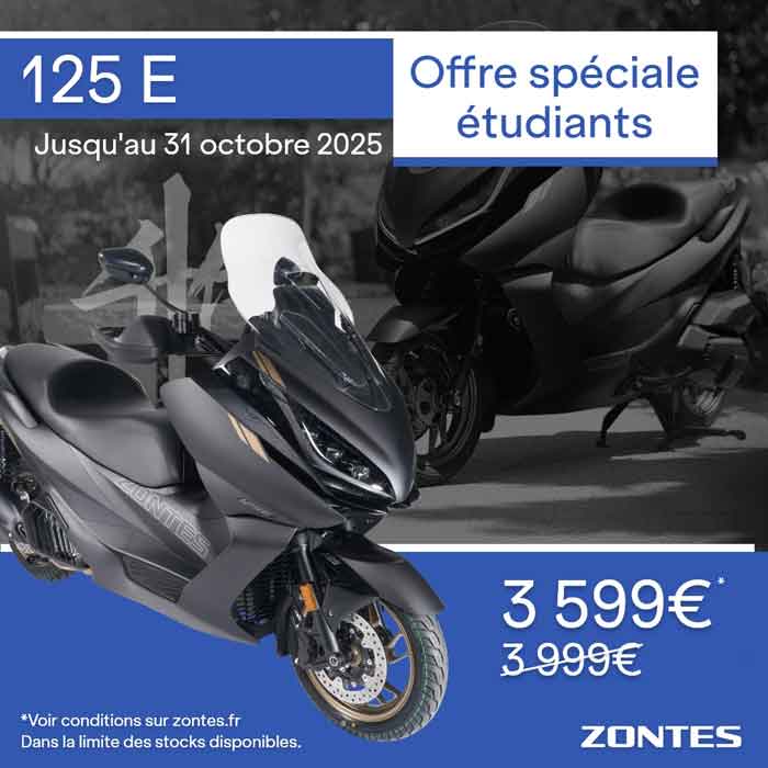 Zontes 125 E - promotion Octobre 2025