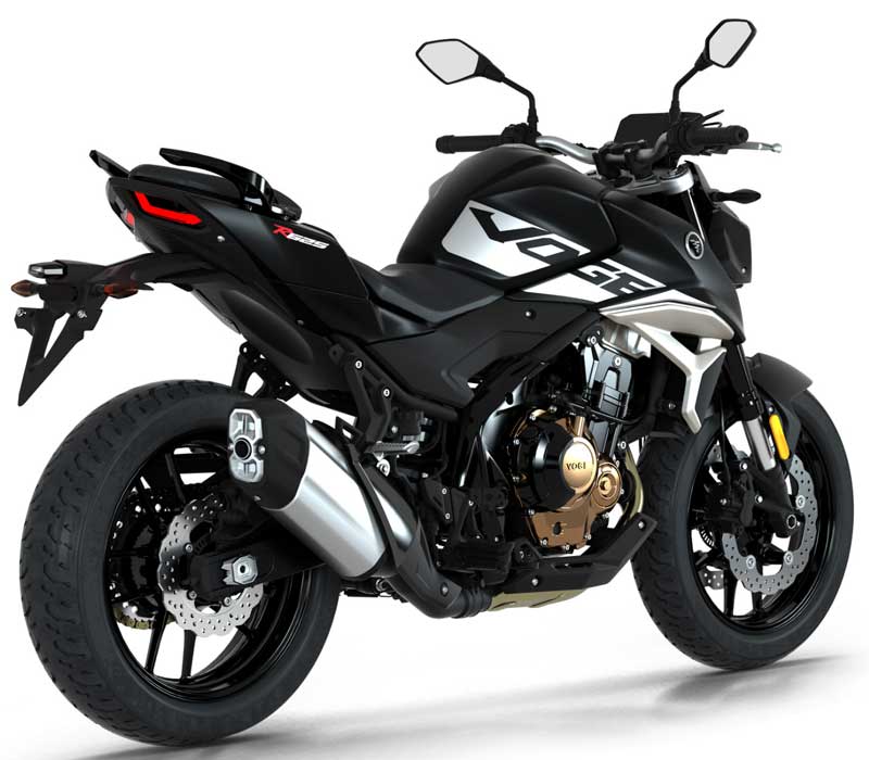 Voge R 625 noir vue arrière droite