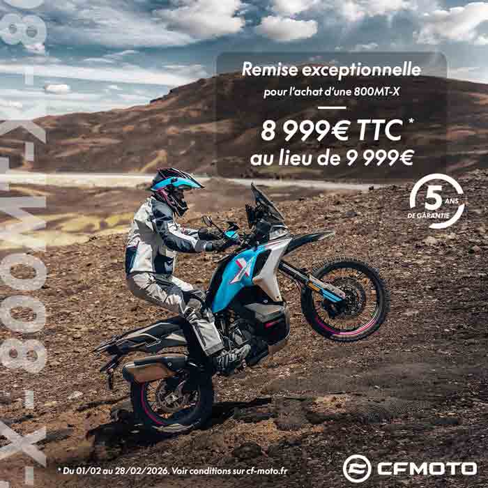 CFMoto Promotion 800 MT-X février 2026