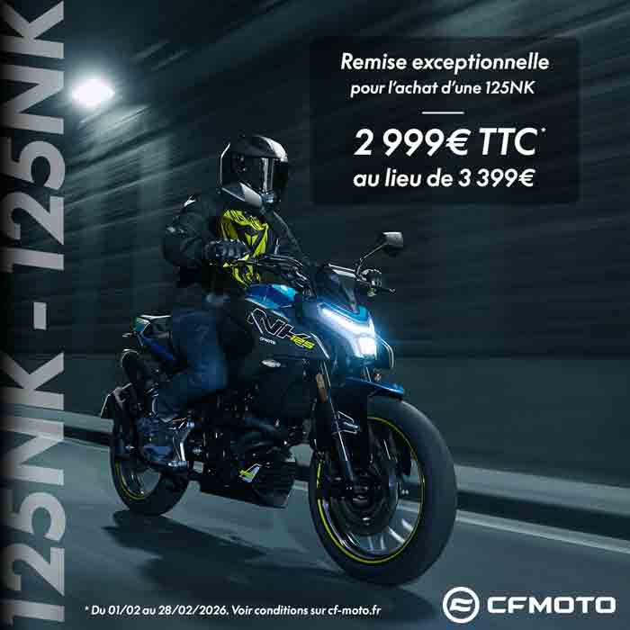 CFMoto Promotion 125 NK février 2026