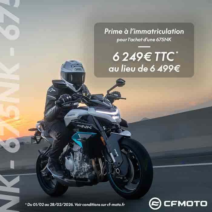 CFMoto Promotion 675 NK février 2026
