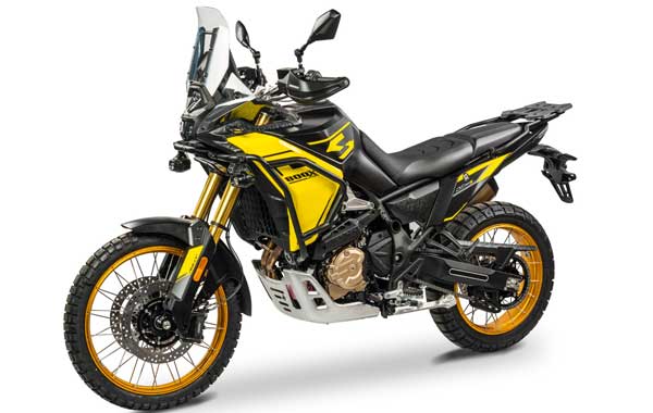 Voge DS800X Rally jaune gauche
