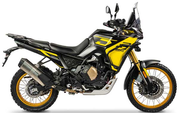 Voge DS800X Rally jaune profil