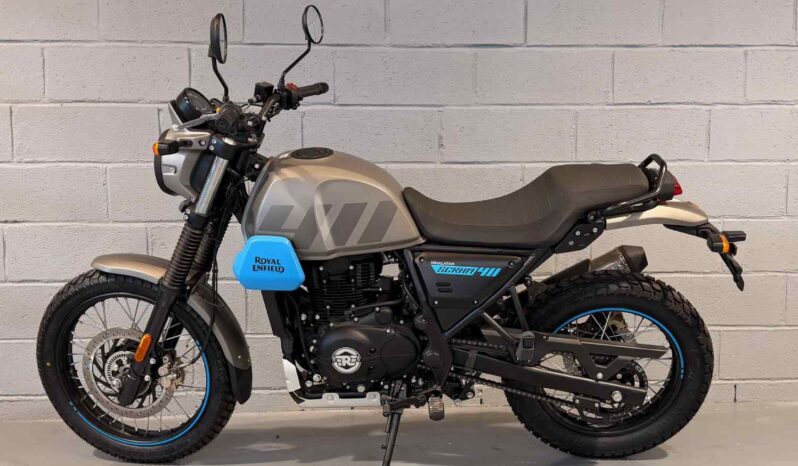 ROYAL ENFIELD SCRAM 411 “GRAPHITE BLUE” ABS – Garantie constructeur 3 ans P&Mo complet