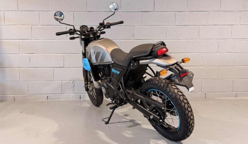 ROYAL ENFIELD SCRAM 411 “GRAPHITE BLUE” ABS – Garantie constructeur 3 ans P&Mo complet