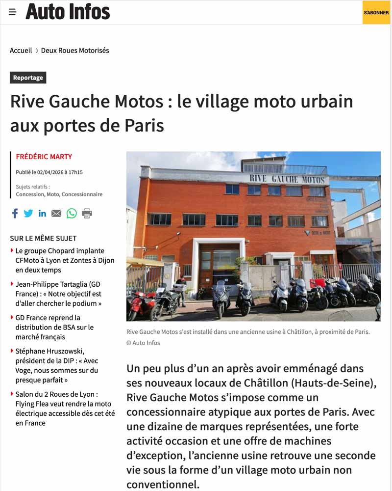 Auto Infos - Article sur RGM