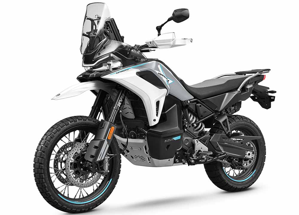 CFMoto 1000 MT-X gris vue gauche studio