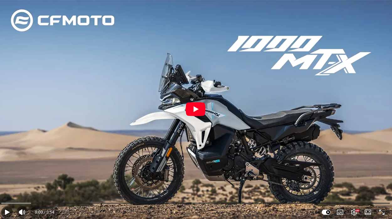 Video CFMoto 1000 MT-X sur youtube