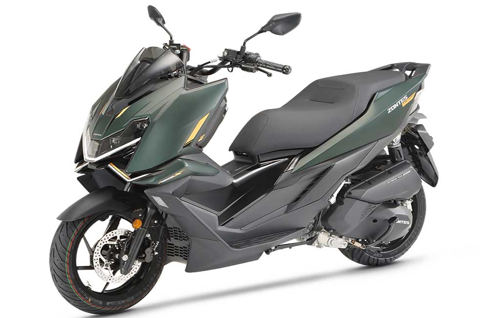 Zontes Scooter 125X vert mat gauche