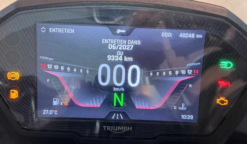 TRIUMPH STREET TRIPLE 765 RS – GARANTIE 12 MOIS P&MO complet