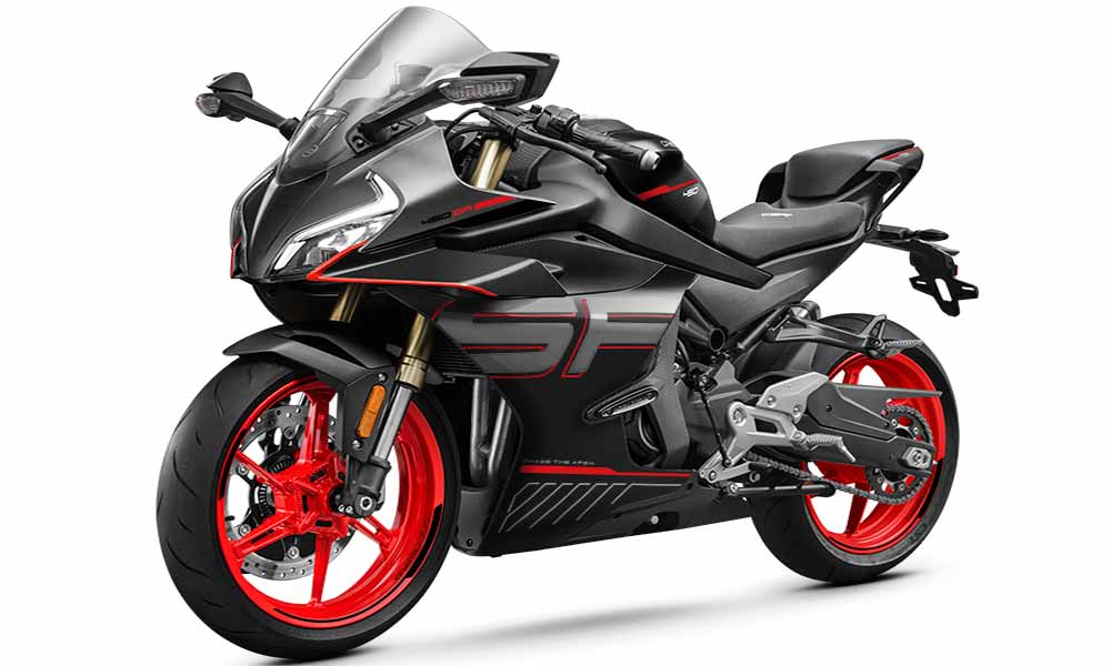 CFMoto 450 SR noir gauche CFMoto 450 SR noir gauche
