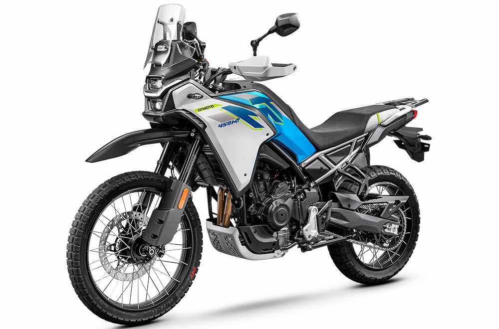 CFMoto 450 MT bleu gauche CFMoto 450 MT bleu gauche