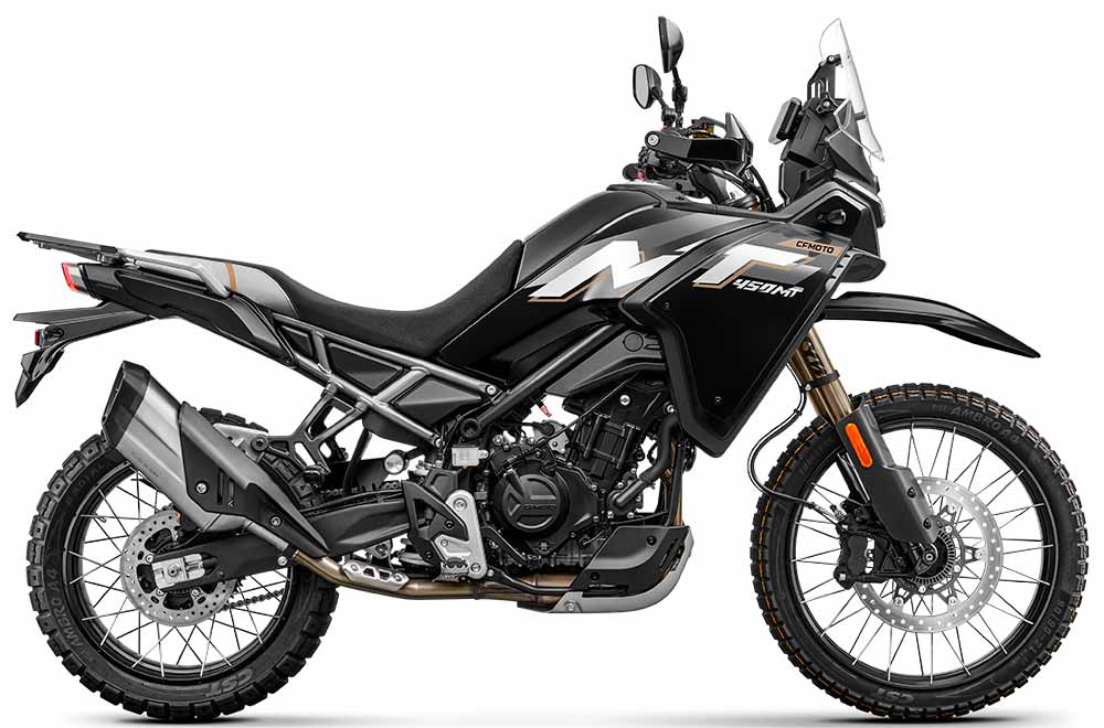 CFMoto 450 MT noir profil CFMoto 450 MT noir profil