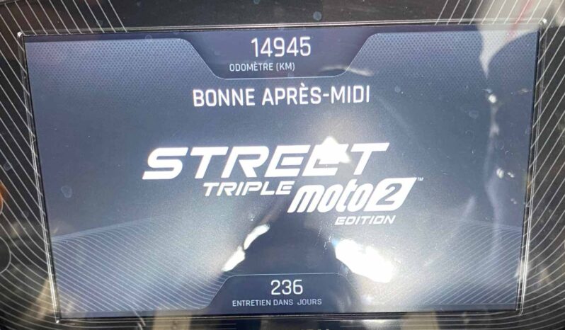 TRIUMPH  765 STREET TRIPLE MOTO 2 EDITION ABS – GARANTIE 12 MOIS P&MO complet